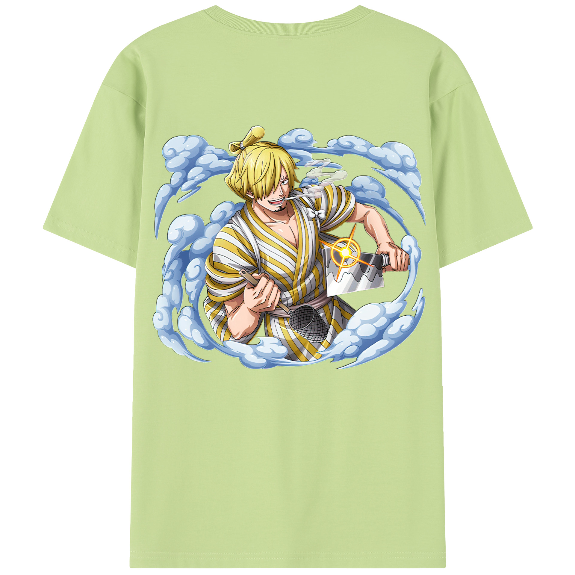ワンピース サンジ ONE PIECE Sanji 綿100％半袖Tシャツ（背面プリント）